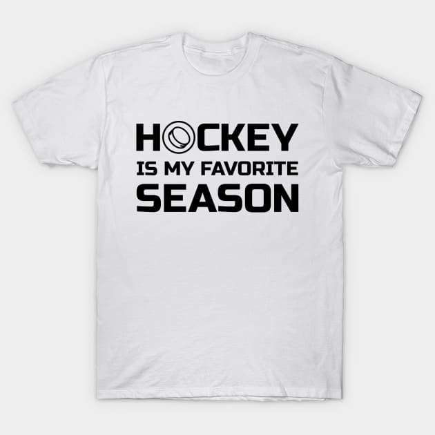 Hockey is my favorite season T-Shirt by colorsplash